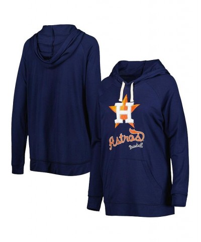 Women's Navy Houston Astros Pre-Game Raglan Pullover Hoodie Navy $34.40 Sweatshirts