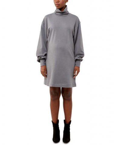 Grey State Helen Cotton Sweatshirt Maternity Dress Gray $33.96 Dresses