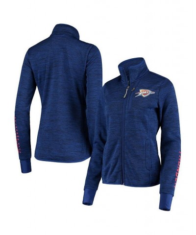 Women's Blue Oklahoma City Thunder Three Point Full-Zip Jacket Blue $35.88 Jackets