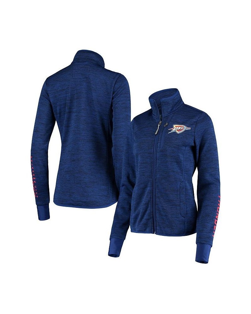 Women's Blue Oklahoma City Thunder Three Point Full-Zip Jacket Blue $35.88 Jackets