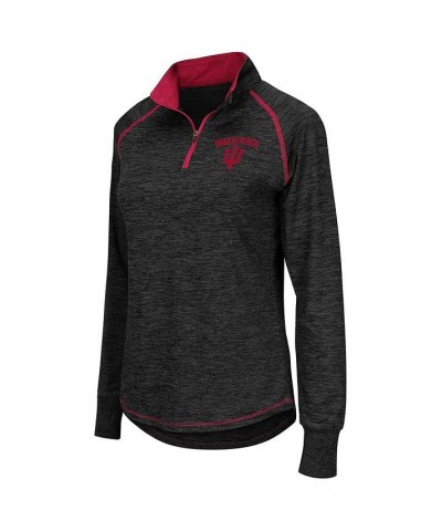 Women's Black Indiana Hoosiers Bikram 1/4 Zip Long Sleeve Jacket Black $28.04 Jackets