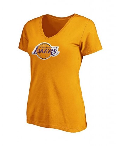 Women's Branded Anthony Davis Gold Los Angeles Lakers Team Playmaker Name and Number V-Neck T-shirt Gold $24.77 Tops