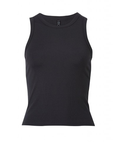 Women's Active Rib Tank Top Black $15.00 Tops