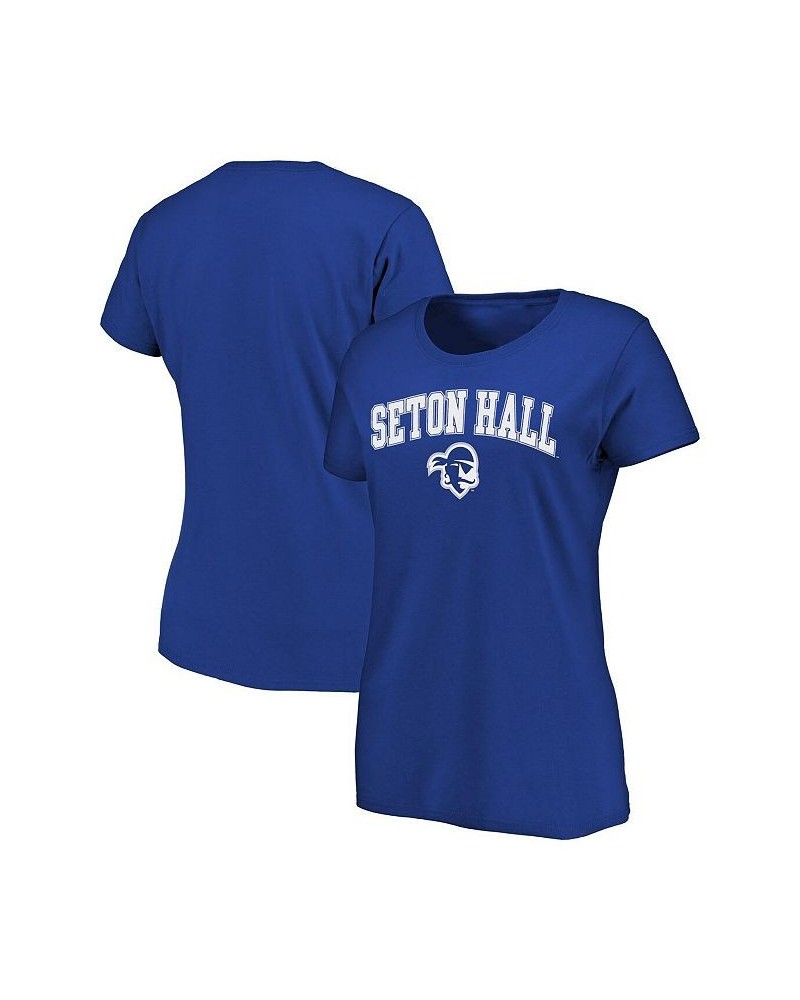 Women's Royal Seton Hall Pirates Campus T-shirt Blue $11.48 Tops