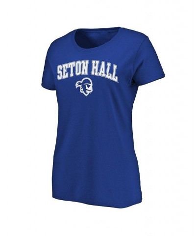 Women's Royal Seton Hall Pirates Campus T-shirt Blue $11.48 Tops