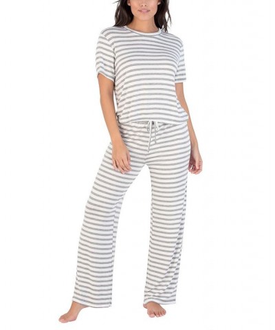 Women's All American Printed Loungewear Set Tan/Beige $31.90 Sleepwear