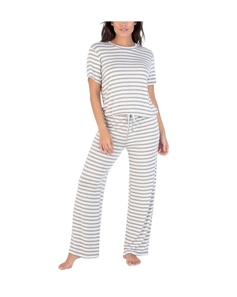 Women's All American Printed Loungewear Set Tan/Beige $31.90 Sleepwear