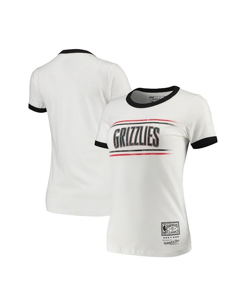 Women's White Vancouver Grizzlies Ringer T-shirt White $26.67 Tops