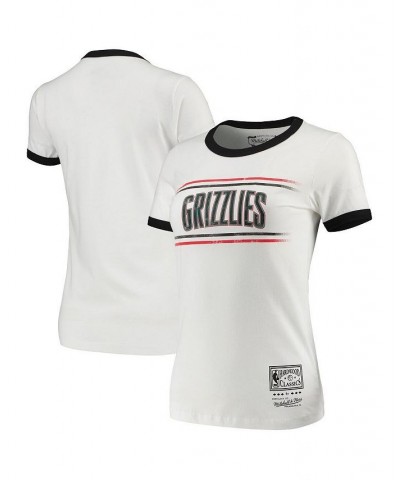 Women's White Vancouver Grizzlies Ringer T-shirt White $26.67 Tops