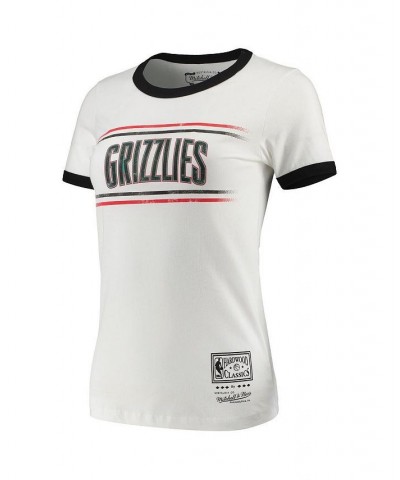 Women's White Vancouver Grizzlies Ringer T-shirt White $26.67 Tops