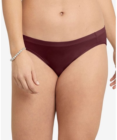 Women's Barely There Invisible Look Bikini DMBTBK Night Fire Red $9.08 Panty