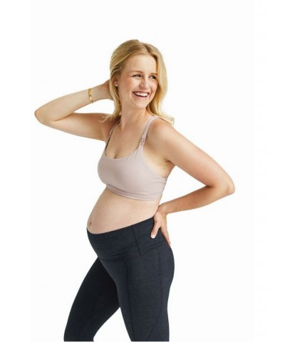 Ellie Maternity 23" Crop Leggings Gray $37.80 Pants