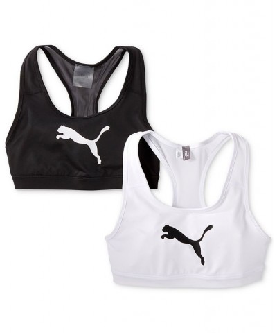 Women's 4Keeps Medium Impact Sports Bra Black $13.33 Bras