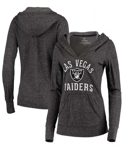 Women's Black Las Vegas Raiders Doubleface Slub Pullover Hoodie Black $36.55 Sweatshirts