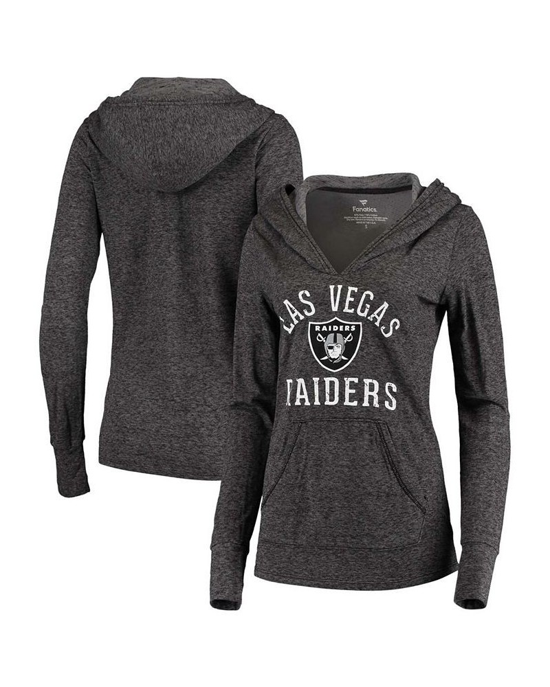 Women's Black Las Vegas Raiders Doubleface Slub Pullover Hoodie Black $36.55 Sweatshirts