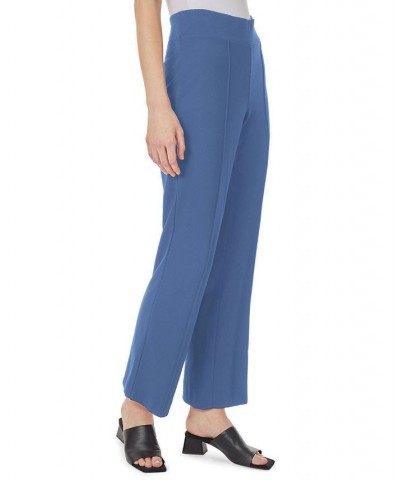 Women's Pull On Seam Wide Leg Pants Blue $20.90 Pants