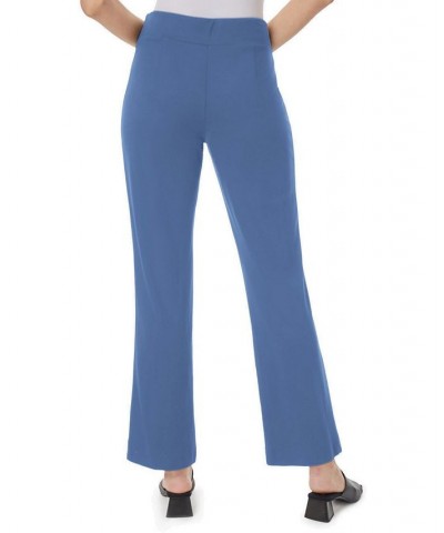 Women's Pull On Seam Wide Leg Pants Blue $20.90 Pants