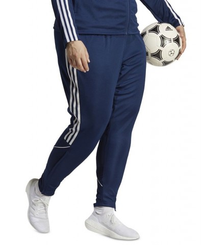 Plus Size Tiro 23 League 3-Stripes Track Pants Blue $27.60 Pants