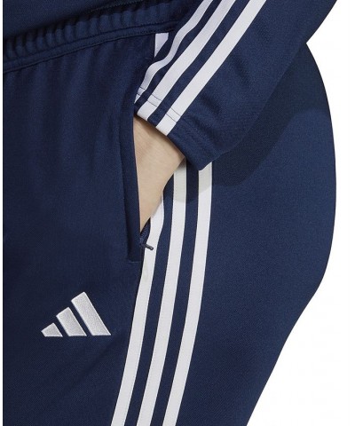 Plus Size Tiro 23 League 3-Stripes Track Pants Blue $27.60 Pants