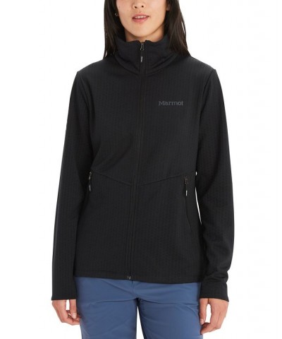 Women's Leconte Jacquard Fleece Active Jacket Black $37.40 Jackets