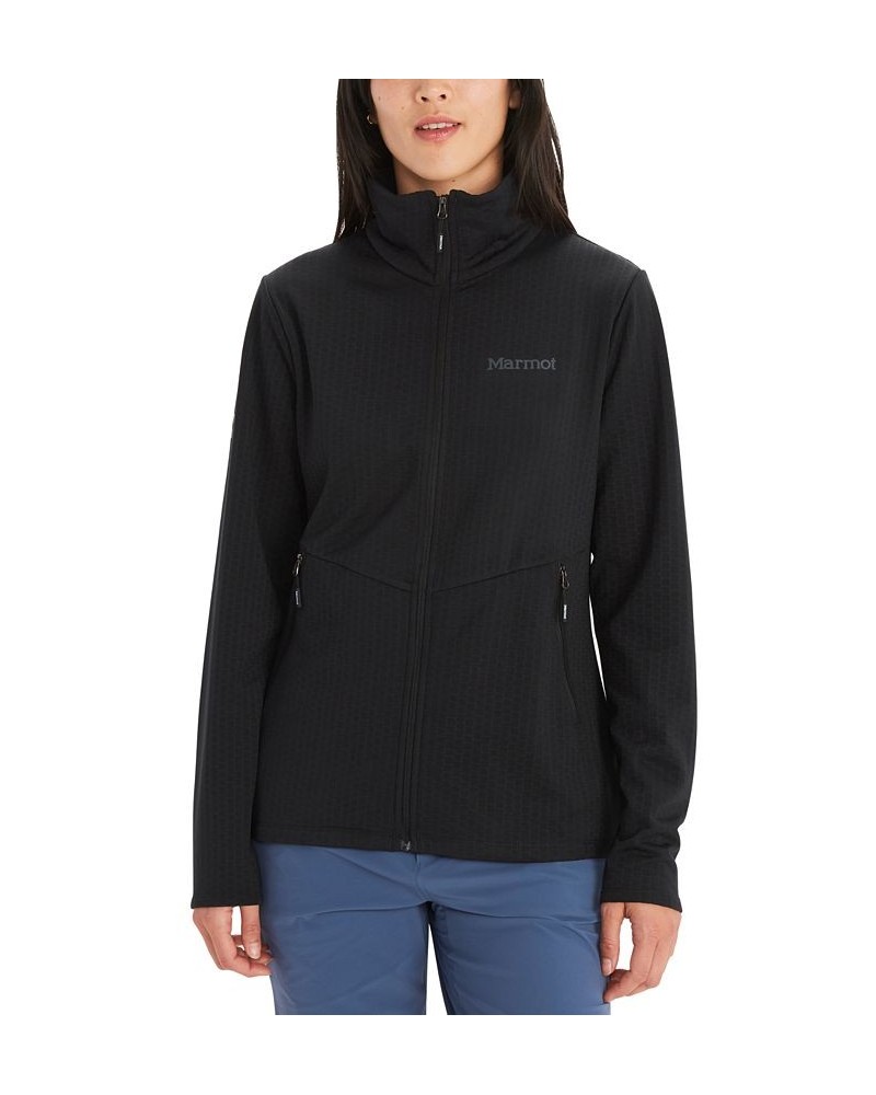 Women's Leconte Jacquard Fleece Active Jacket Black $37.40 Jackets