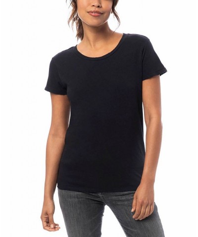 Alternative Apparel Distressed Vintage-Inspired Women's Tee Black $21.60 Tops