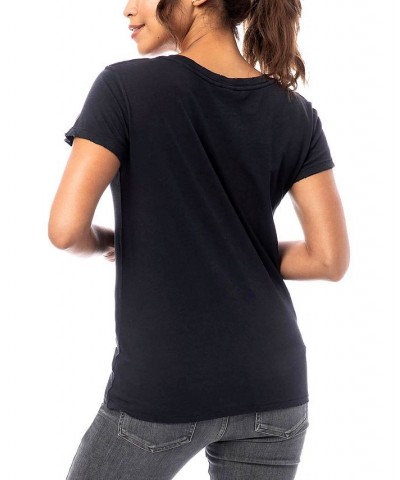 Alternative Apparel Distressed Vintage-Inspired Women's Tee Black $21.60 Tops