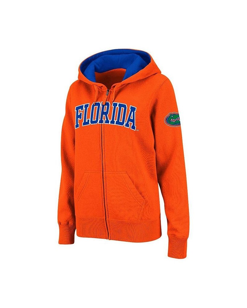 Women's Orange Florida Gators Arched Name Full-Zip Hoodie Orange $31.85 Sweatshirts