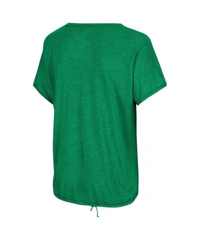 Women's Heathered Green Oregon Ducks Fifth Sense Drawcord V-Neck T-Shirt Heathered Green $23.59 Tops