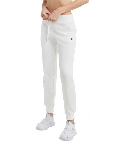 Women's Powerblend Fleece Sweatpant Jogger White $19.61 Pants