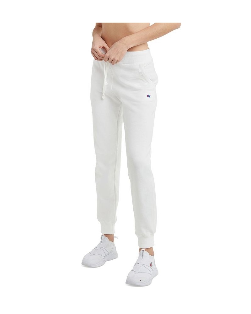 Women's Powerblend Fleece Sweatpant Jogger White $19.61 Pants