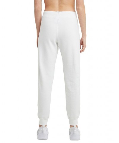 Women's Powerblend Fleece Sweatpant Jogger White $19.61 Pants