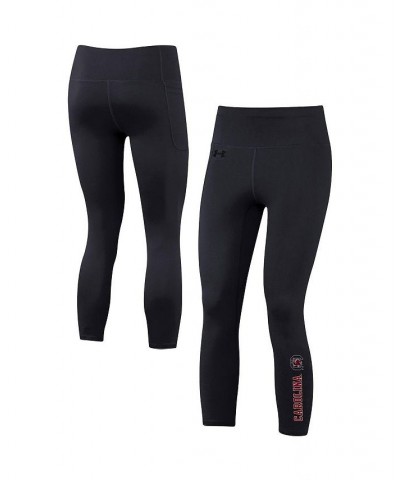 Women's Black South Carolina Gamecocks Motion Performance Ankle-Cropped Leggings Black $29.90 Pants