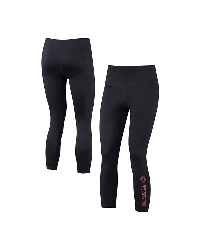 Women's Black South Carolina Gamecocks Motion Performance Ankle-Cropped Leggings Black $29.90 Pants