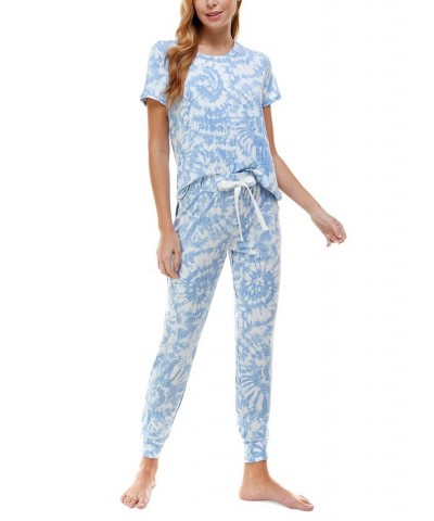 Printed Short Sleeve Top & Jogger Pajama Set Flintstone $17.39 Sleepwear