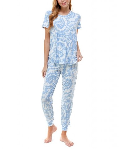 Printed Short Sleeve Top & Jogger Pajama Set Flintstone $17.39 Sleepwear