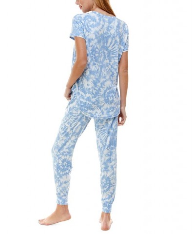 Printed Short Sleeve Top & Jogger Pajama Set Flintstone $17.39 Sleepwear