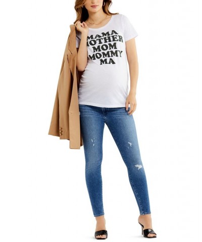 Joe's Secret Fit Belly Icon Ripped Skinny Maternity Jeans Stark $81.12 Jeans