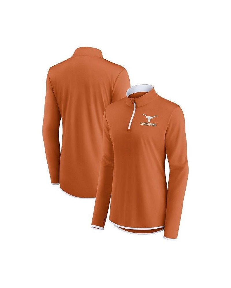 Women's Branded Texas Orange Texas Longhorns Worth the Drive Quarter-Zip Top Texas Orange $32.50 Tops