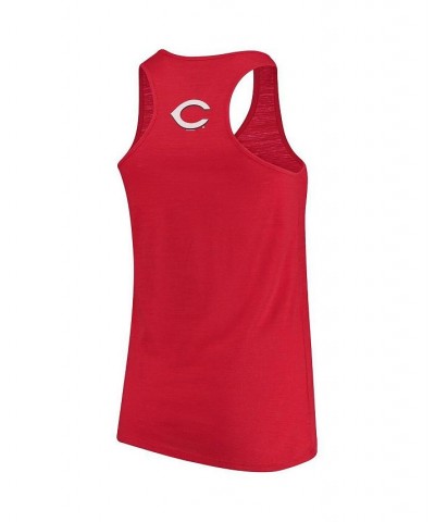 Women's Red Cincinnati Reds Plus Size Swing for the Fences Racerback Tank Top Red $24.36 Tops