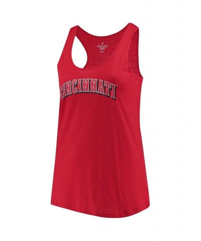 Women's Red Cincinnati Reds Plus Size Swing for the Fences Racerback Tank Top Red $24.36 Tops