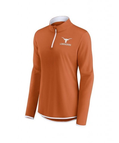 Women's Branded Texas Orange Texas Longhorns Worth the Drive Quarter-Zip Top Texas Orange $32.50 Tops