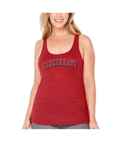 Women's Red Cincinnati Reds Plus Size Swing for the Fences Racerback Tank Top Red $24.36 Tops