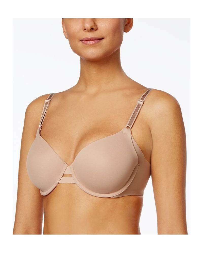 Warners No Side Effects Underarm-Smoothing Comfort Underwire Lightly Lined T-Shirt Bra 1356 Tan/Beige $12.99 Bras