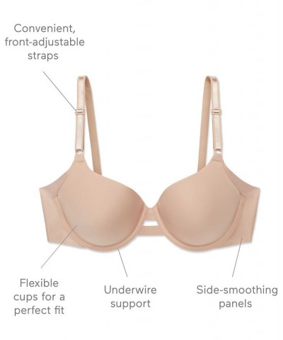 Warners No Side Effects Underarm-Smoothing Comfort Underwire Lightly Lined T-Shirt Bra 1356 Tan/Beige $12.99 Bras