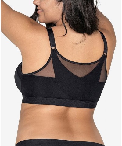 Back Support Posture Corrector Wireless Bra with Contour Cups 011936 Black $28.60 Bras