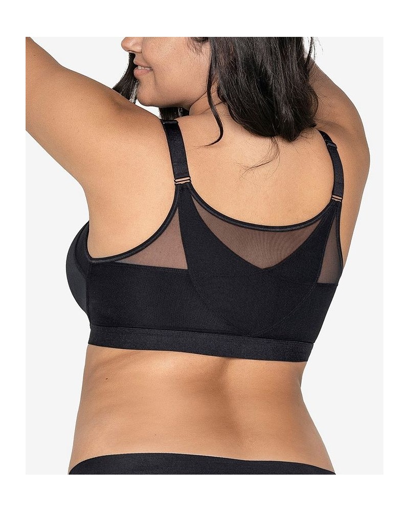 Back Support Posture Corrector Wireless Bra with Contour Cups 011936 Black $28.60 Bras