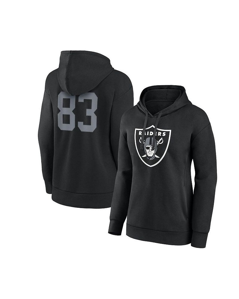 Women's Branded Darren Waller Black Las Vegas Raiders Player Icon Name and Number Pullover Hoodie Black $42.50 Sweatshirts