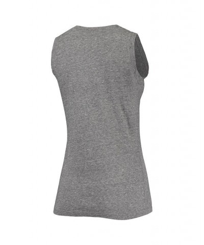 Women's Heathered Gray Arkansas Razorbacks Relaxed Henley Tri-Blend V-Neck Logo Tank Top Heathered Gray $23.00 Tops