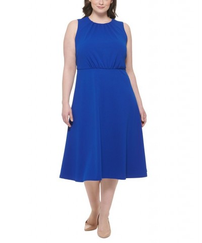 Plus Size Sleeveless Open-Back Fit & Flare Dress Regatta $47.68 Dresses